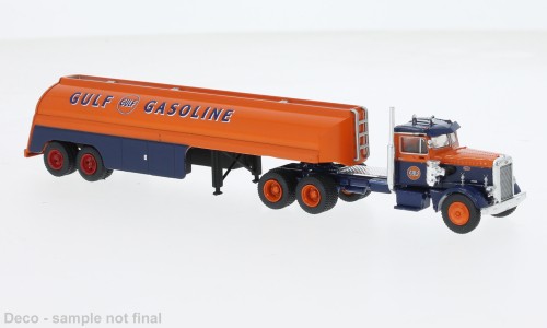 Brekina Peterbilt 281 Tank-Sz. "Gulf"