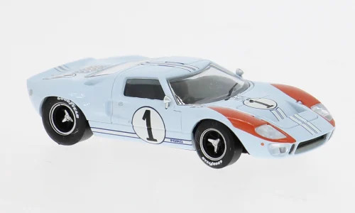 Brekina Ford GT 40 LeMans 2.Platz 1966 mit Miles/Hulme