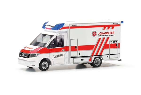 Herpa MAN TGE Fahrtec Rettungswagen "Johanniter Hamburg"