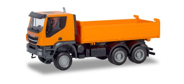 Herpa Iveco Trakker 6x6 Baukipper-LKW orange (309998)