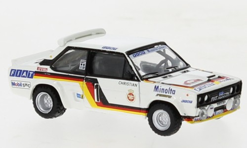 Brekina Fiat 131 Abarth No.1 Fiat Minolta, Rally Hunsrück "W.Röhrl" 1980 (22662)
