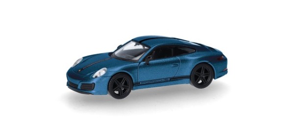 Herpa Porsche 911 (991) Carrera 4 S, saphirblau