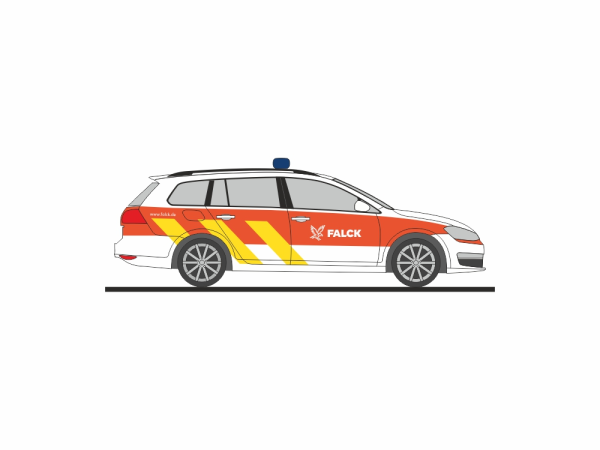 Rietze: Volkswagen Golf 7 Variant "Falck Rettungsdienst Hamburg"