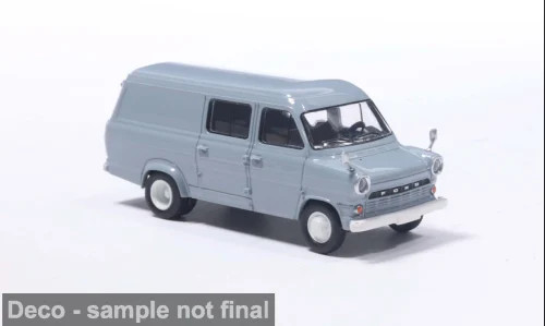 Brekina Ford Transit Kasten grau