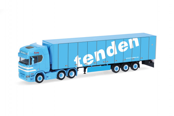 Herpa Scania CR 20 Hochdach 6x4 Kühlkoffer-Sattelzug "Tenden" (N)