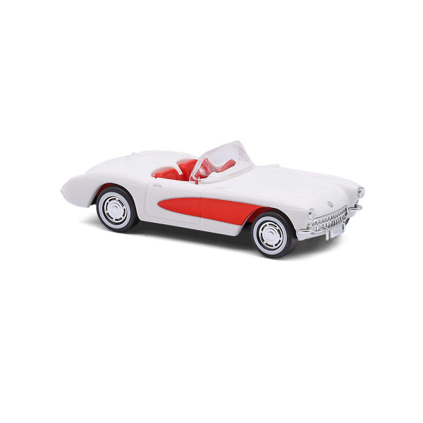 Busch:Chevrolet Corvette (C1) (mit geöffnetem Verdeck), weiß / rot