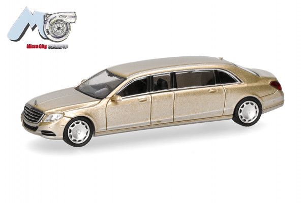 Herpa MicroCity: Mercedes-Benz S600 Pullmann (W221), champagnergold