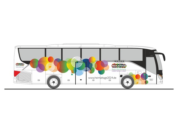 Rietze: Setra S515 HD "Omnibus Rupp - Heimattage Baden-Württ. 2024"