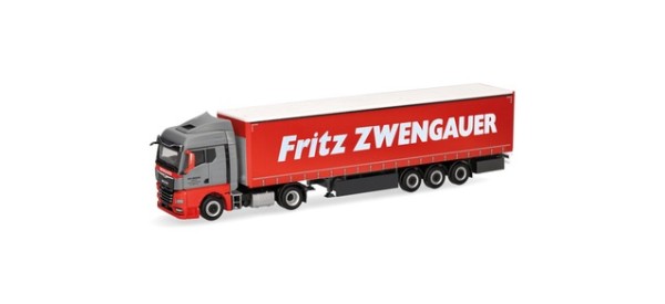 Herpa MAN TGX GM Gardinenplanen-Sattelzug "Zwengauer"