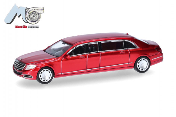 Herpa MicroCity: Mercedes-Benz S600 Pullmann (W221), weinrot