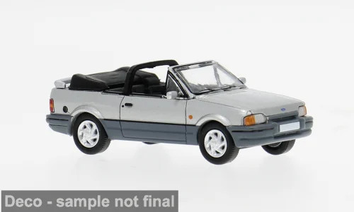 PCX87 Ford Escort IV Cabriolet (1986) silber metallic / dunkelgrau (871578)