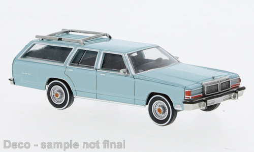 Brekina Ford LTD Country Squire blau