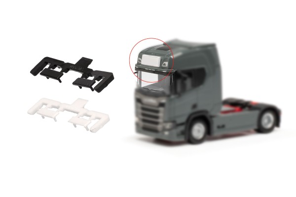 Herpa Leuchtkasten einteilig 6x weiß 2x schwarz