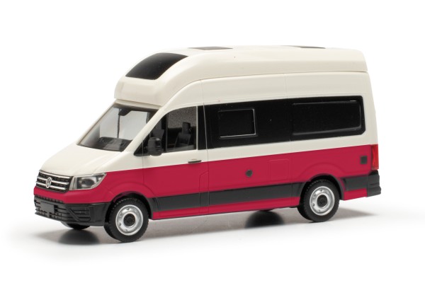 Herpa VW Crafter Grand California candywhite-kirschrot