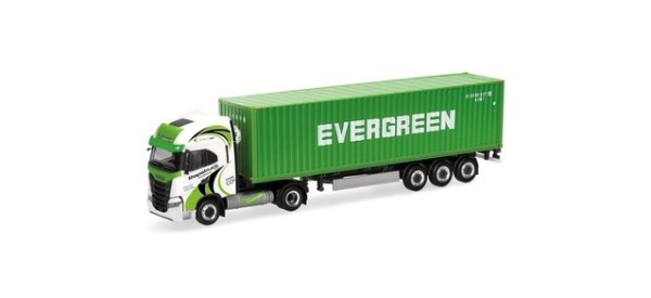 Herpa Iveco S-Way LNG 40ft. Container-Sz. "Rapstrucks / Evergreen"