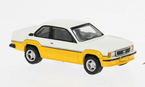 Brekina Opel Ascona B i400, gelb/weiß