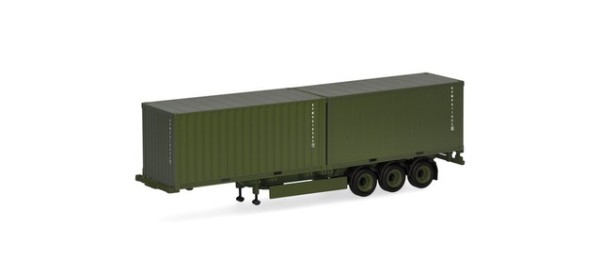 Herpa Containerauflieger 3achs mit 2 x 20ft. Container "Bundeswehr"
