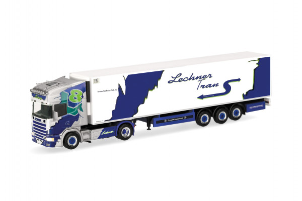 Herpa Scania 164 TL Kühlkoffer-Sattelzug "Lechner Trans"