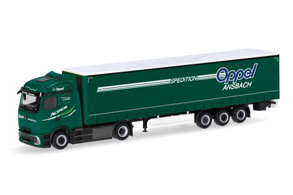 Herpa Mercedes-Benz Actros Procabin Streamspace Gardinenplanen-Sz. "Oppel Ansbach"