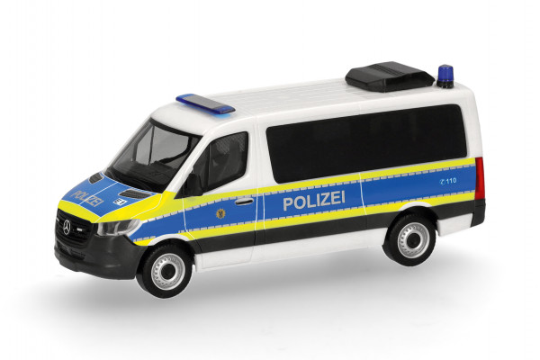 Herpa Mercedes-Benz Sprinter '18 Bus Flachdach "Polizei Berlin"