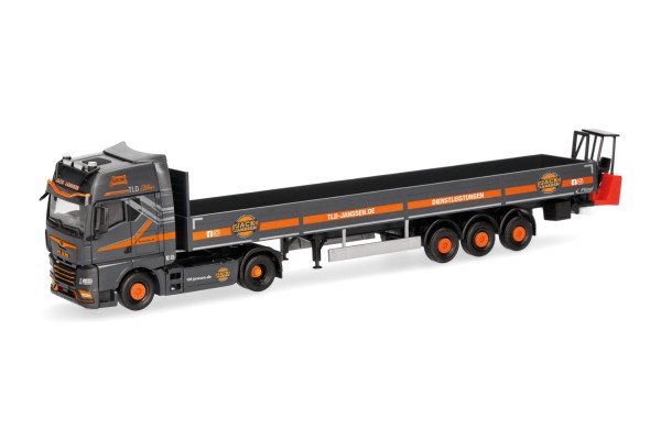 Herpa MAN TGX GX Pritschen-Sz. mit Mitnahmestapler "Jack Janssen"