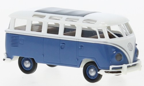 Brekina VW T1b Samba, weiss/blau, 1960