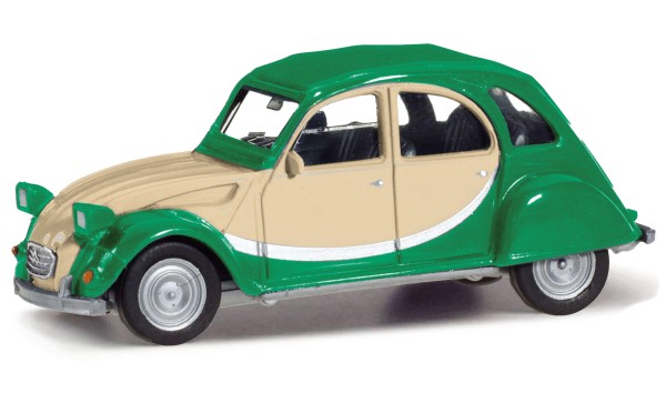 Herpa Citroën 2CV Charleston grün/beige