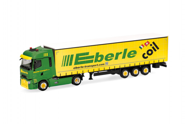 Herpa Renault T facelift Gardinenplanen-Sattelzug "Eberle Transport AG"