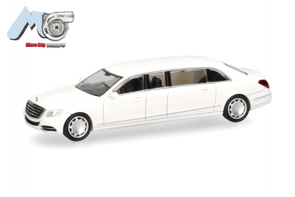 Herpa MicroCity: Mercedes-Benz S600 Pullmann (W221), weiß