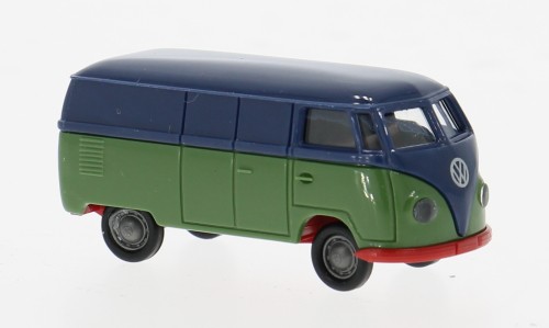 Brekina VW T1a Kastenwagen dunkelblau/grün ECONOMY