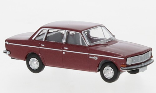 Brekina Volvo 144 (1966) dunkelrot-met. (29424)
