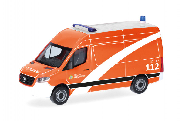 Herpa MB Sprinter '18 Kasten HD Notfallkrankentransportwagen (NKTW) "Berliner Feuerwehr"