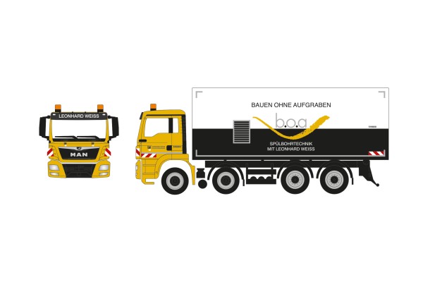 Herpa MAN TGS M Kf.-LKW "Leonhard Weiss"