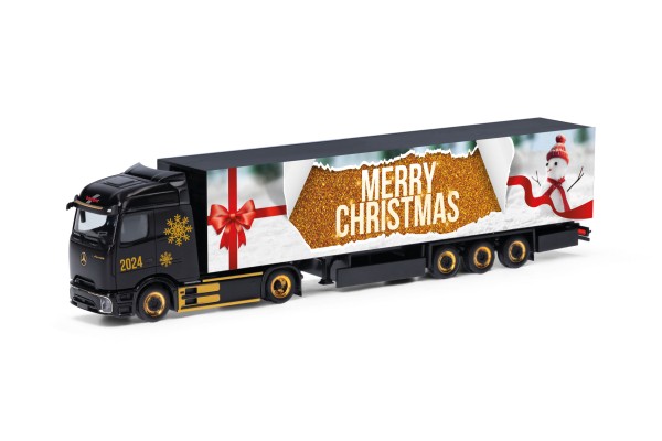 Herpa Mercedes-Benz eActros 600 Procabin Koffer-Sattelzug "Weihnachten 2024"