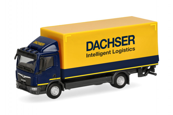 Herpa MAN TGL 12t Koffer-LKW mit Ladebordwand "Dachser"