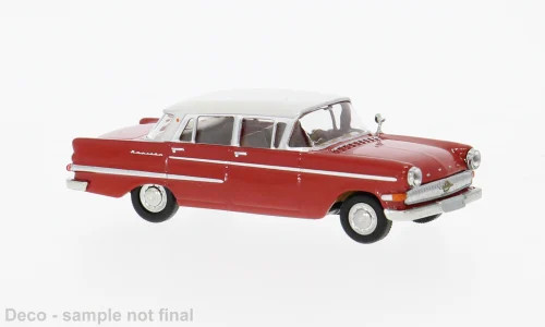 Brekina Opel Kapitän 2,6 P2 rot/weiß