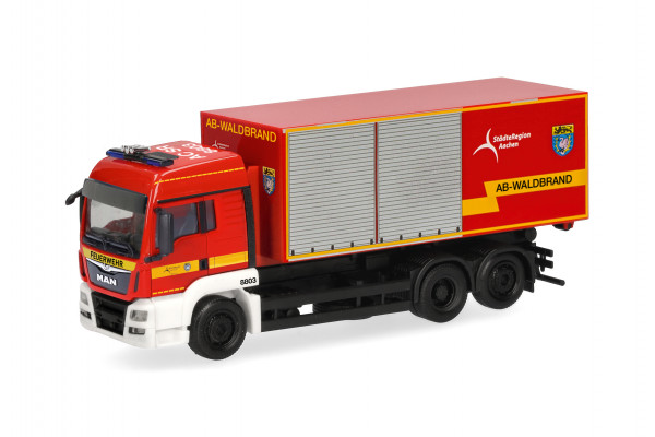 Herpa MAN TGS LX Wechsellader-LKW AB Waldbrand "Feuerwehr Städteregion Aachen"