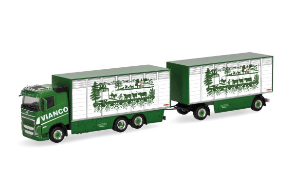 Herpa Volvo FH GL FD 2020 Viehtransporter-Hz. "Vianco" (CH)