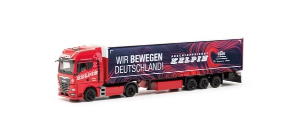 Herpa MAN TGX GX Gardinenplanen-Sattelzug "KELPIN/Wir bewegen Deutschland"