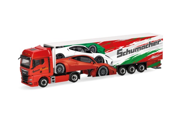 Herpa MAN TGX GX Kühlkoffer-Sz. "Schumacher"