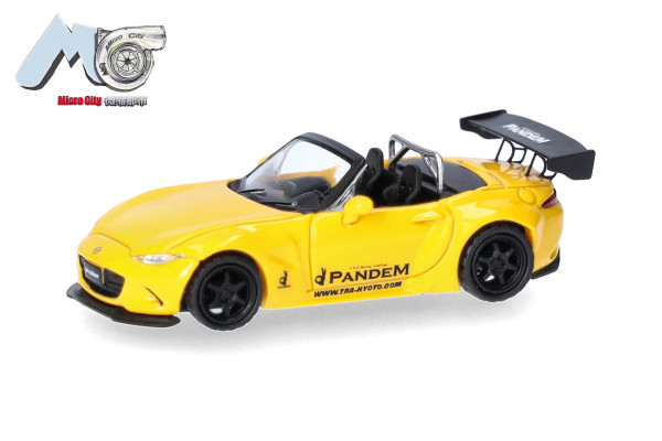 Herpa MicroCity: Mazda MX-5 Rocket Bunny, gelb