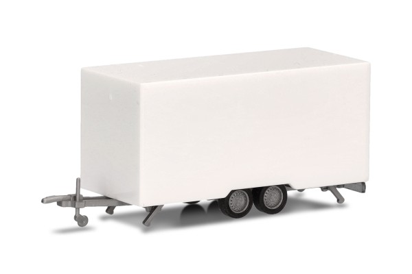 Herpa Kofferanhänger 4,7m für PKW/Transporter weiß
