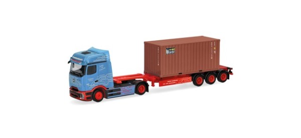 Herpa Mercedes-Benz eActros ProCabin BigSpace 20 ft. Container-Sattelzug "Frankenbach"