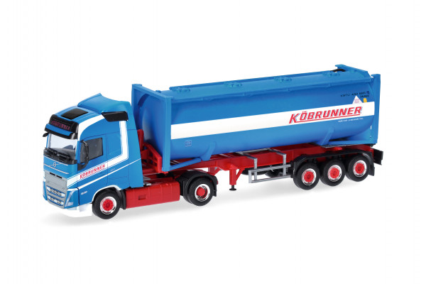 Herpa Volvo FH GL 2020 30ft Drucksilo-Sattelzug "Köbrunner" (A)