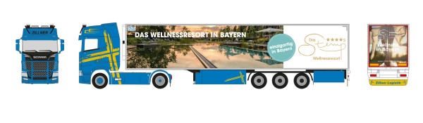 Herpa Scania CS20 HD Kühlkf.-Sz. "Zillner/Stemp"