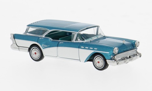 Brekina Buick Century Caballero türkis metallic / weiß