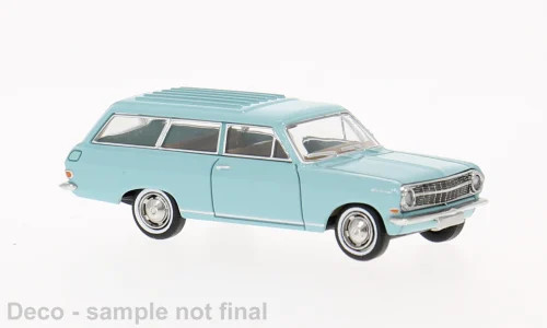 Brekina Opel Rekord A CarAVan türkis