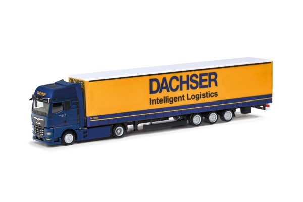 Herpa MAN eTGX GX 15 Meter Lowliner-Sattelzug "Dachser Intelligent Logistics"