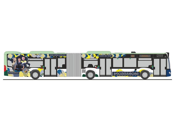 Rietze: Mercedes-Benz Citaro G '15 "NVG-Polizei Saarland"