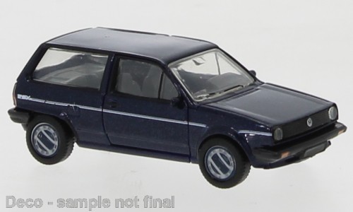PCX87 VW Polo II Fox (1985) dunkelblau/Dekor (870335)
